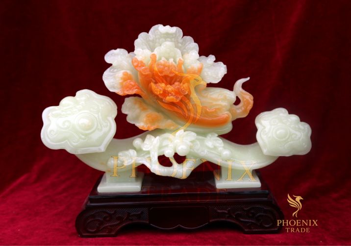 White Jade Cabbage Ornament 百财如意