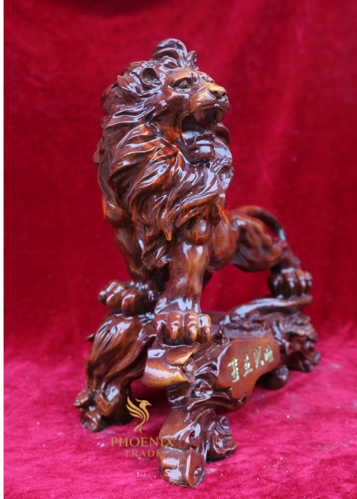 Resin Guardian Lion Pair