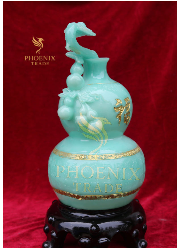 Green Resin Gourd of Blessing