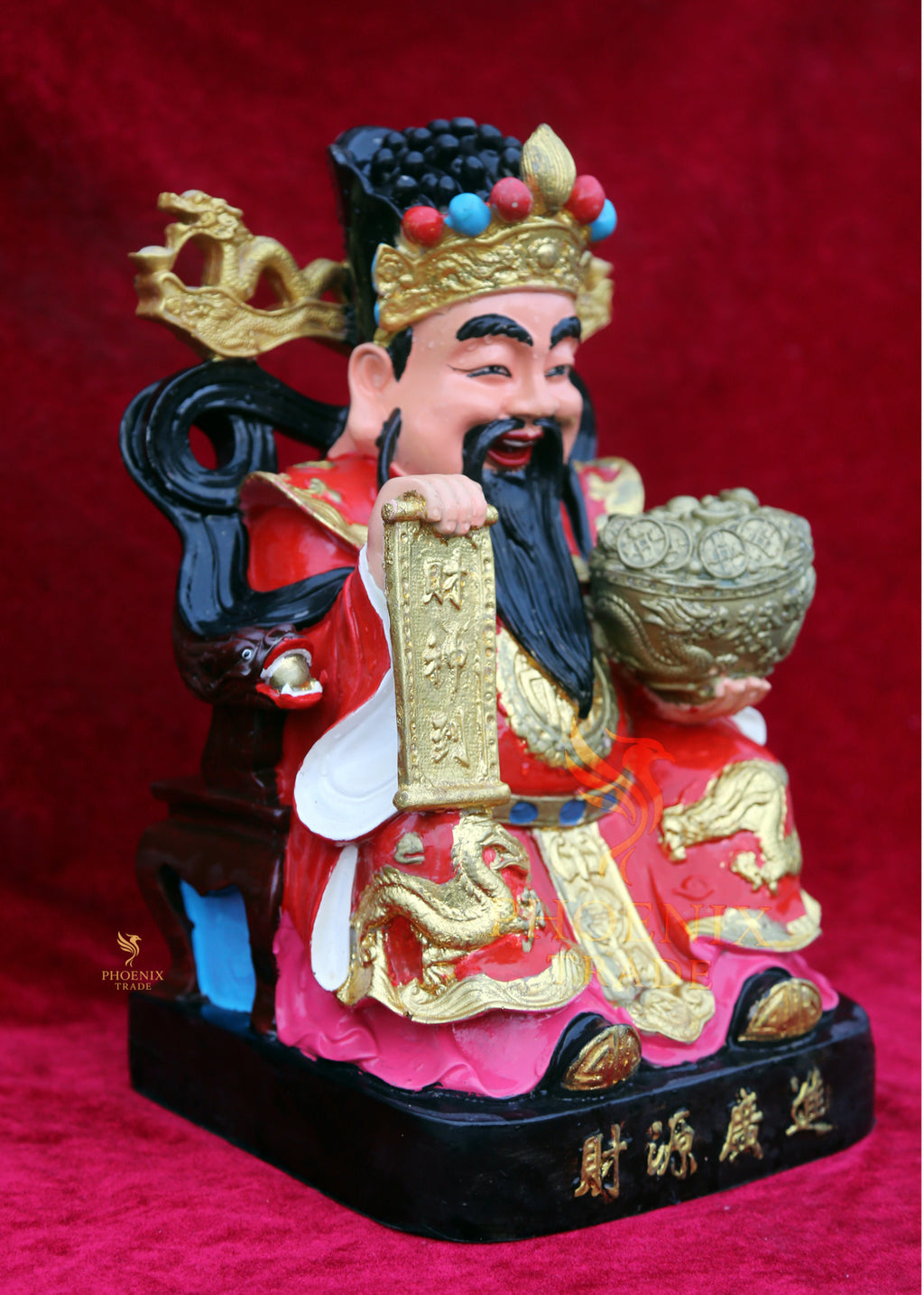 Resin Fortune God Figurine
