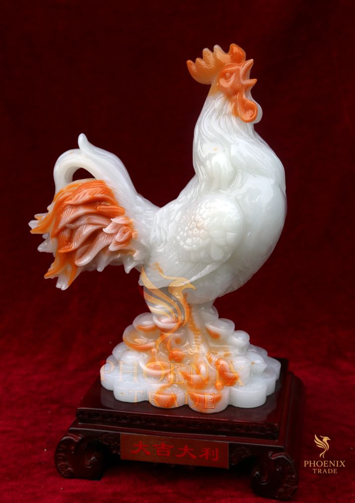 Golden Rooster Figurine 吉祥公鸡