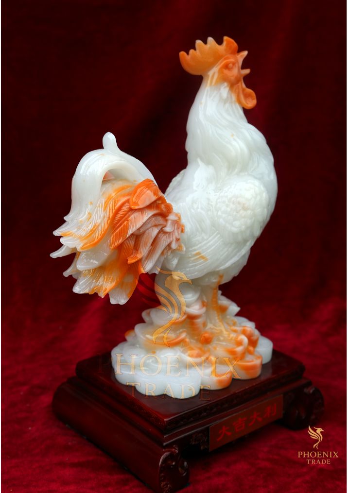 Golden Rooster Figurine 吉祥公鸡